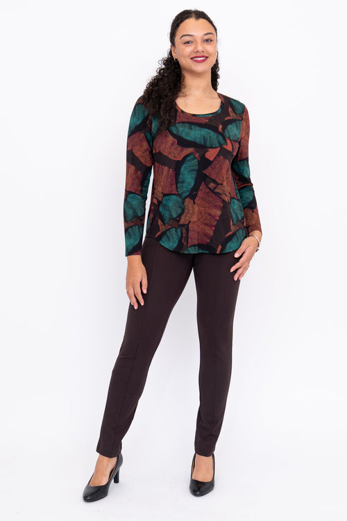 Jazz 3/4 Top, Copper Abstract, Bamboo