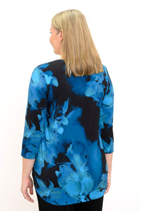 Jazz 3/4 Top, Blue Space, Bamboo