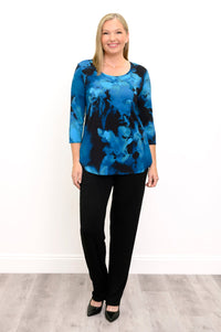 Jazz 3/4 Top, Blue Space, Bamboo