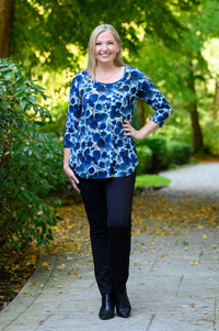 Jazz 3/4 Top, Blue Wind, Bamboo