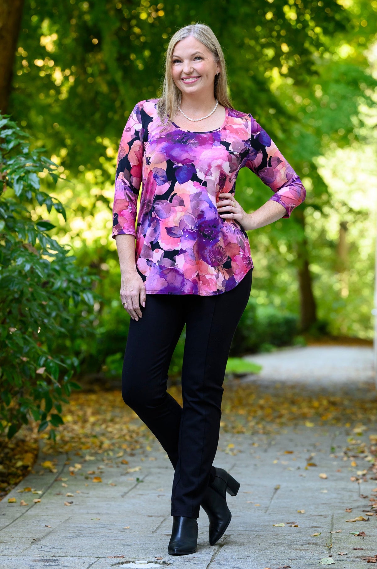 Jazz 3/4 Top, Royale Garden, Bamboo