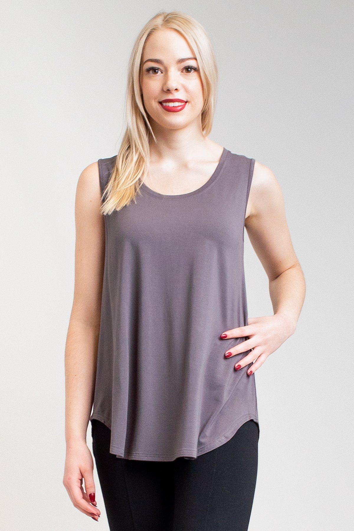 Jazz Tank, Charcoal, Bamboo - Final Sale