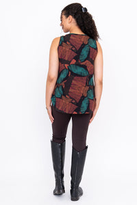 Jazz Tank, Copper Abstract, Bamboo