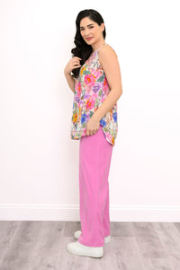 Jazz Tank, Pink Bouquet, Bamboo