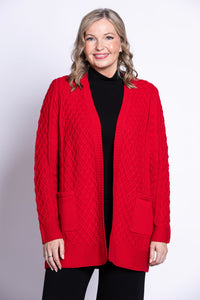 Jenny Cardigan, Red, Cotton