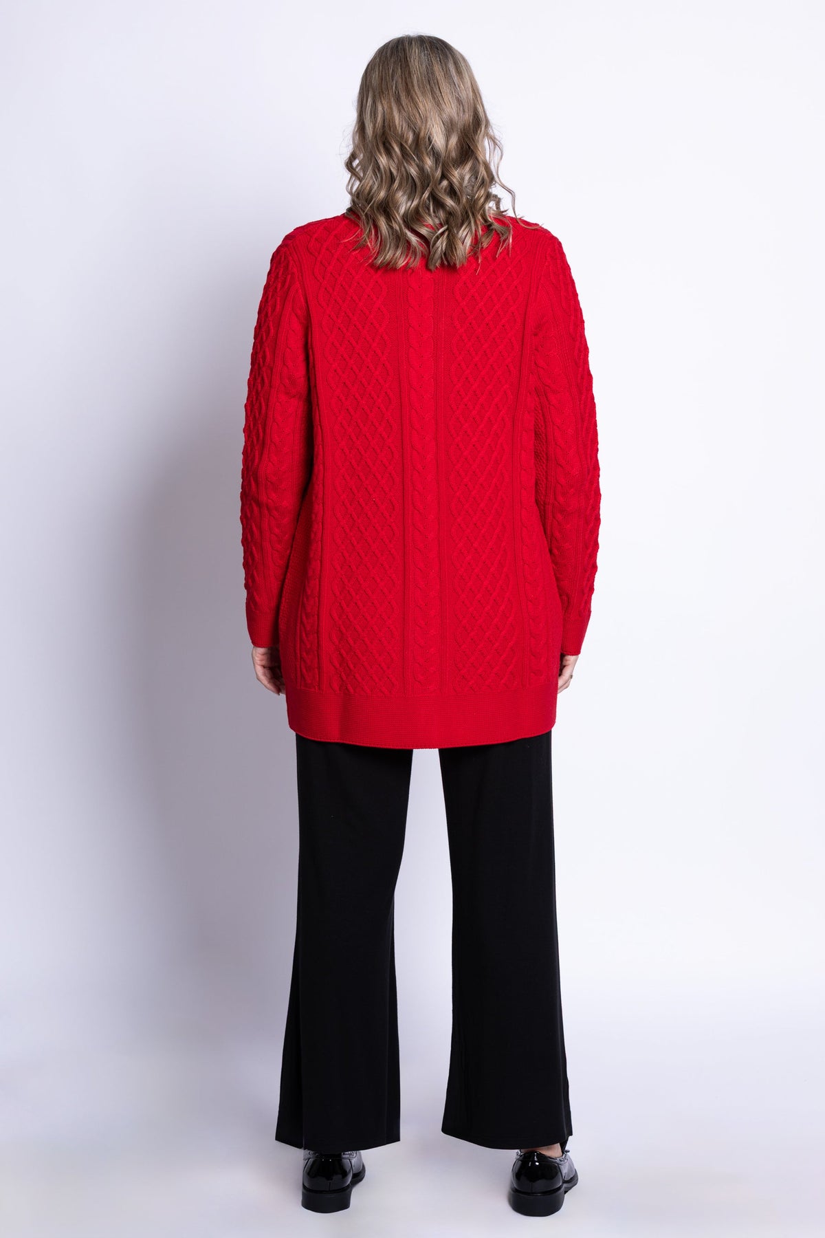 Jenny Cardigan, Red, Cotton