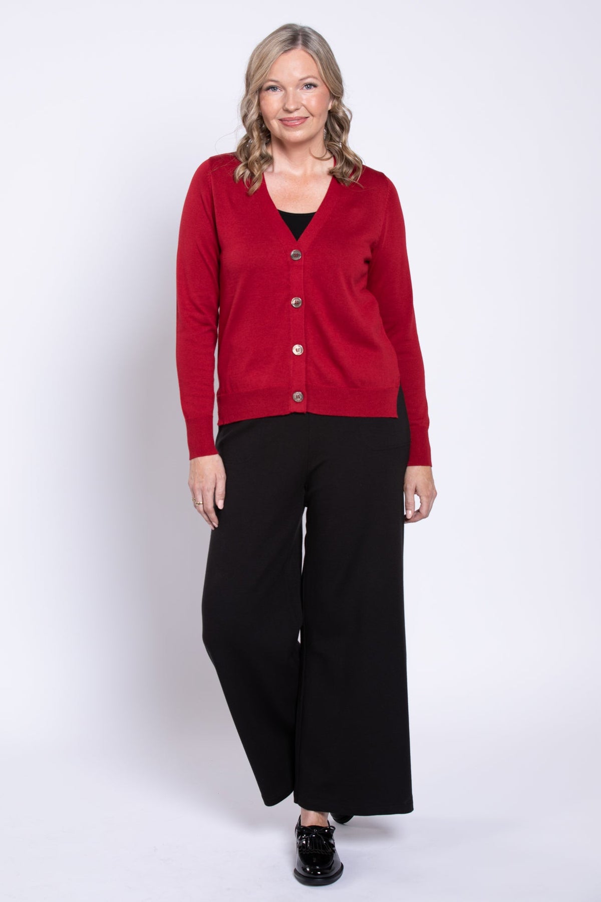 Jessica Sweater, Lipstick, Bamboo Cotton