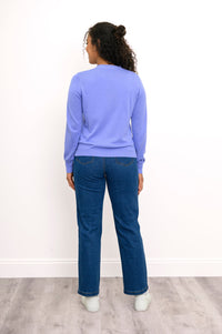 Jessica Sweater, Periwinkle, Bamboo Cotton