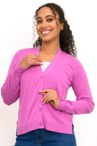 Jessica Sweater, Raspberry, Bamboo Cotton