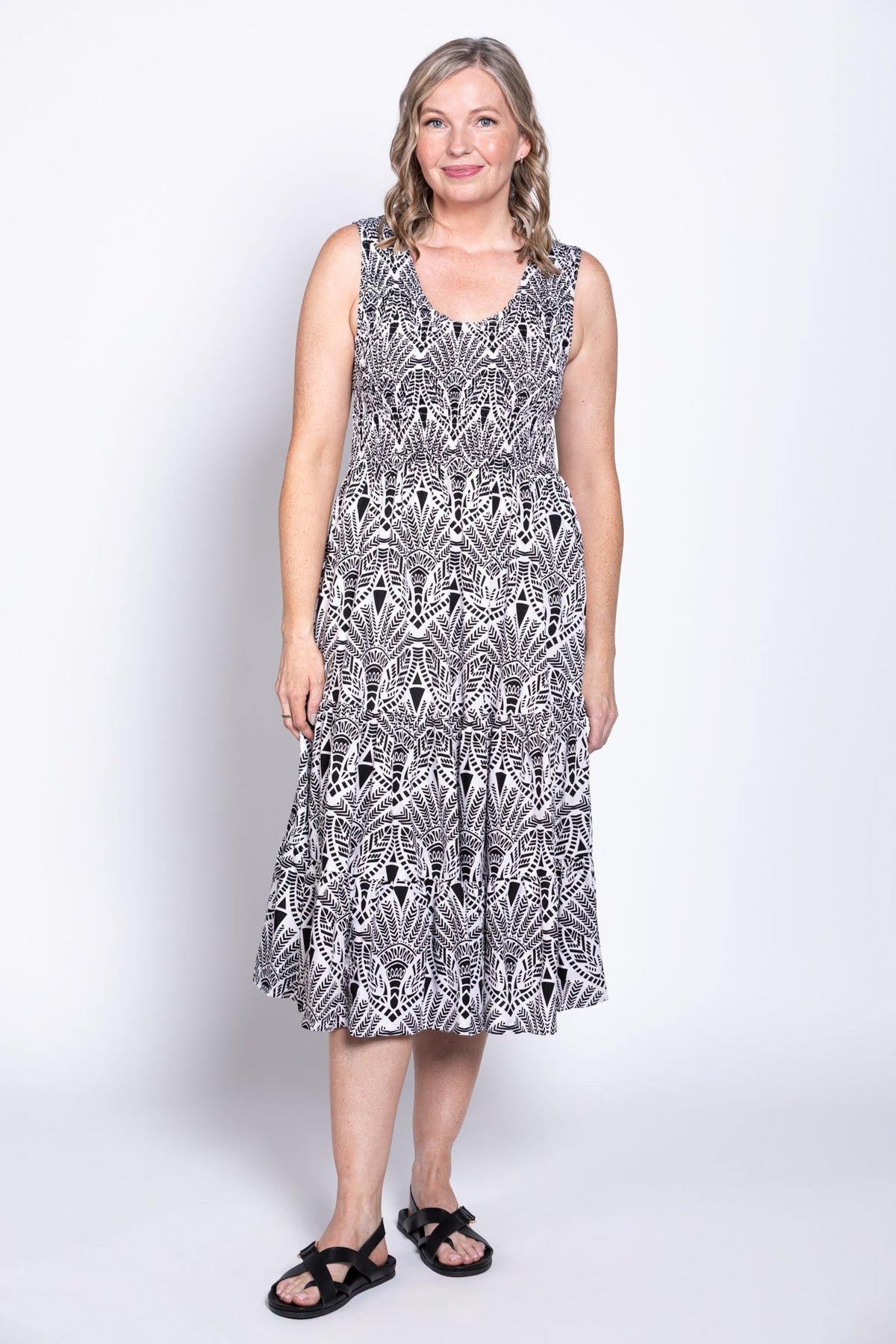 Jessie Dress, Black Contrast