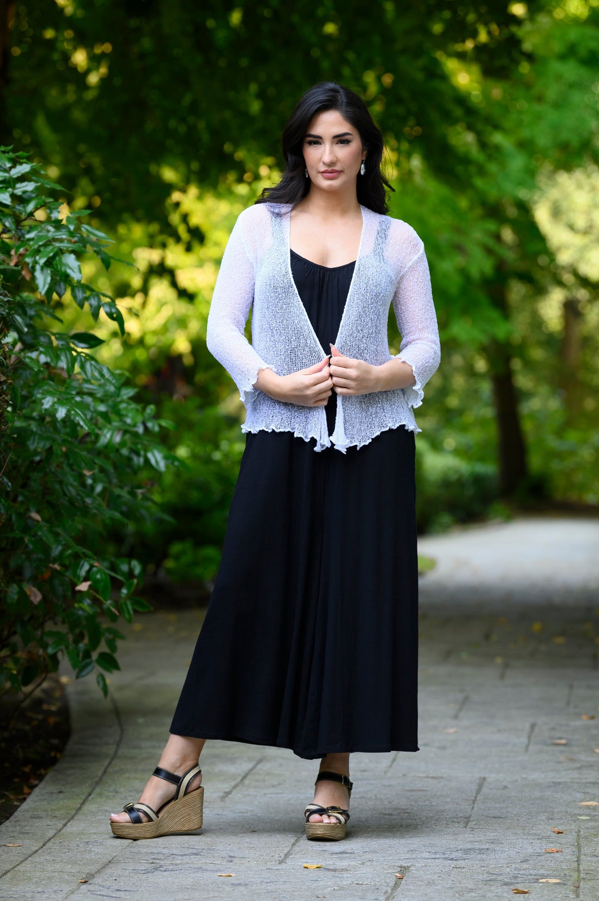 Joanna Jumpsuit, Black, Linen Bamboo
