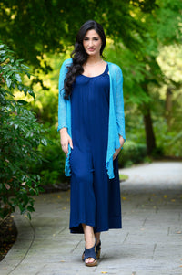 Joanna Jumpsuit, Indigo, Linen Bamboo