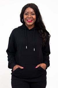 JoeJoe Hoodie, Black, Cotton