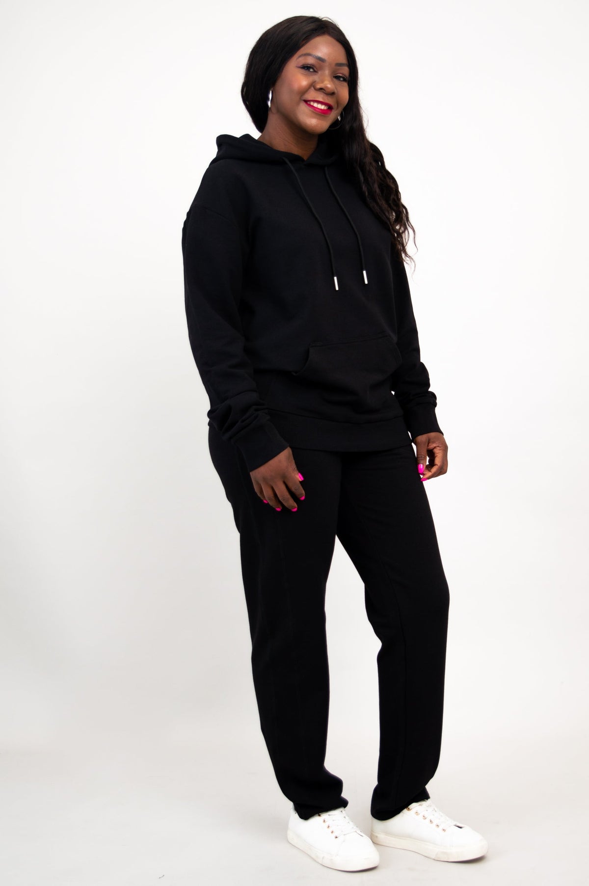 JoeJoe Hoodie, Black, Cotton