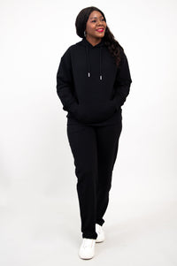 JoeJoe Hoodie, Black, Cotton