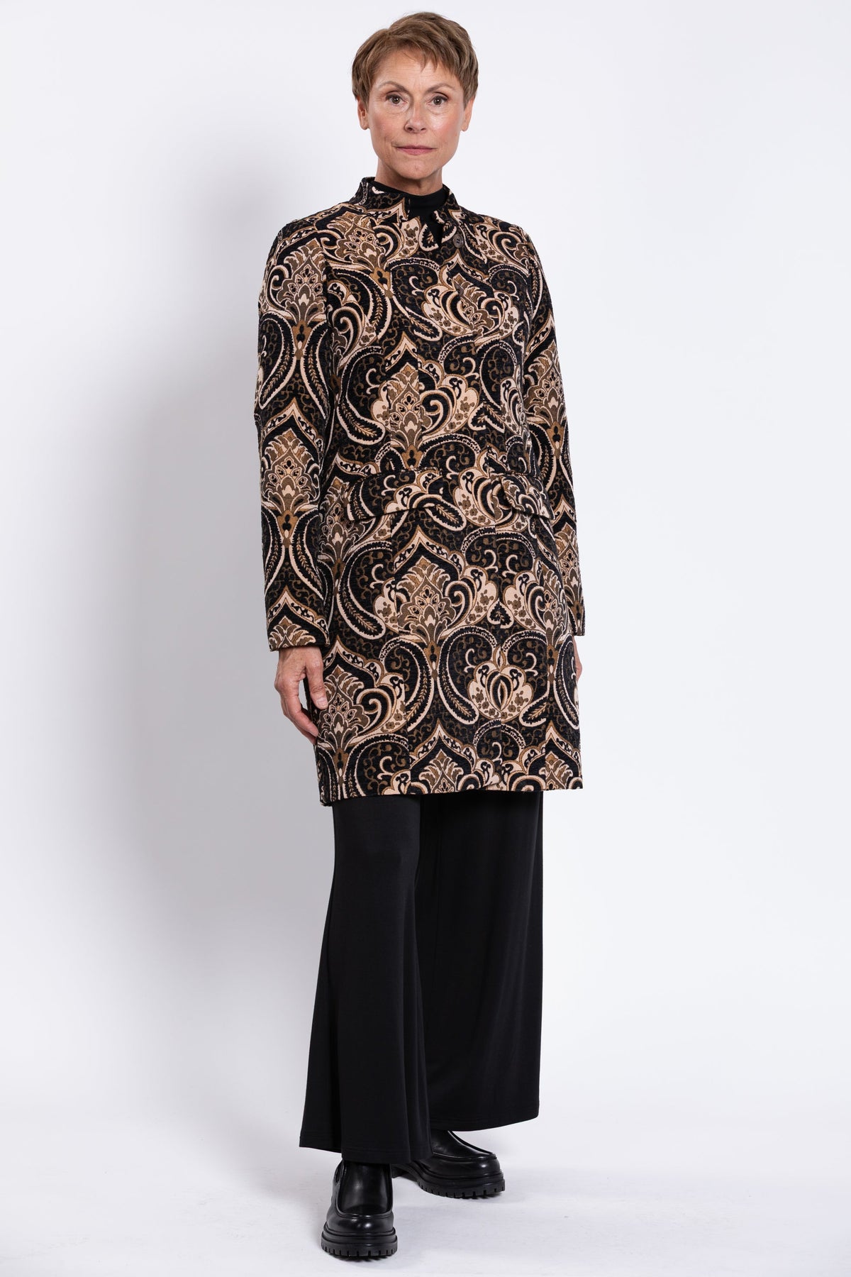 Julia Coat, Jaquard, Viscose