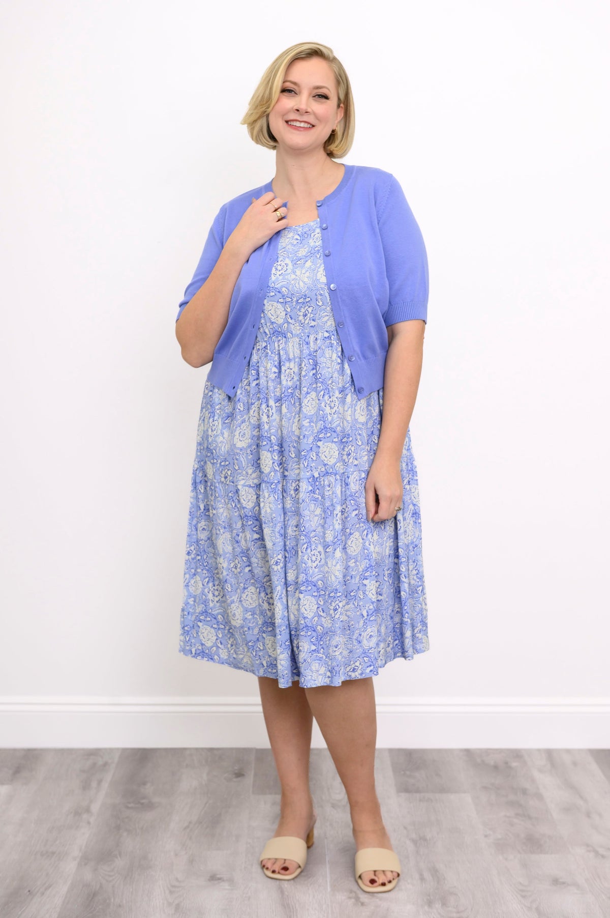 Juni Dress, Peri Teatime, Linen Bamboo