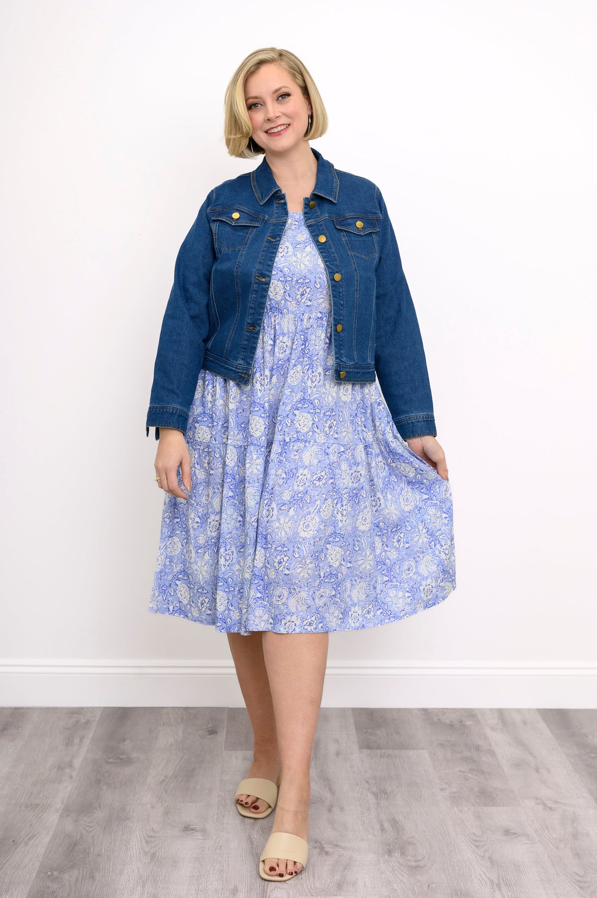 Juni Dress, Peri Teatime, Linen Bamboo