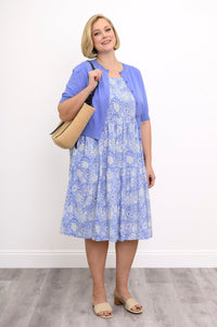 Juni Dress, Peri Teatime, Linen Bamboo