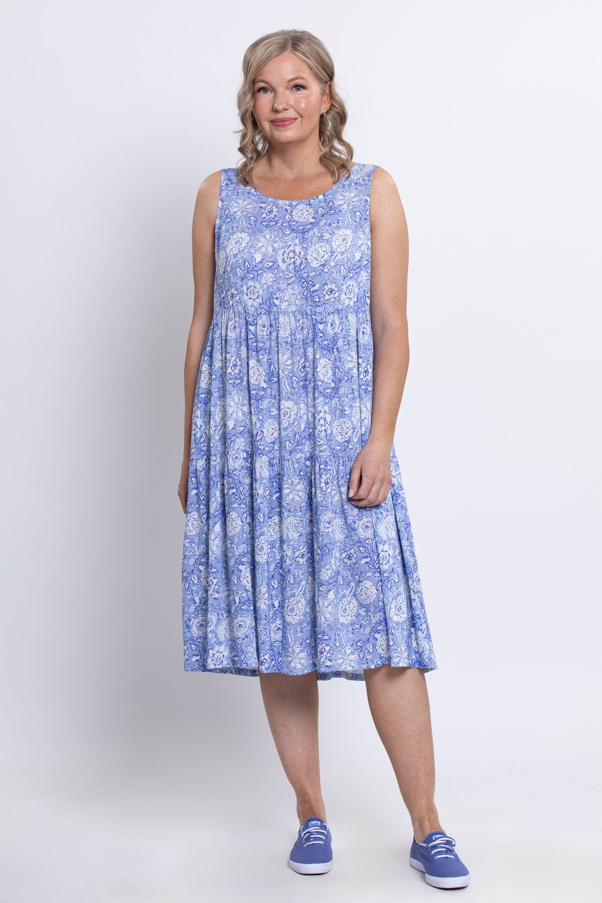 Juni Dress, Peri Teatime, Linen Bamboo