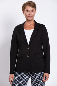 Kacey Blazer, Black, Modal