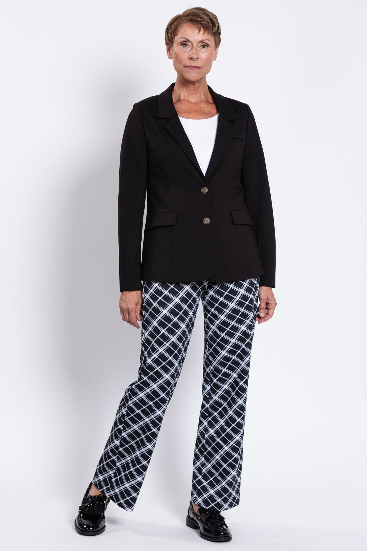 Kacey Blazer, Black, Modal