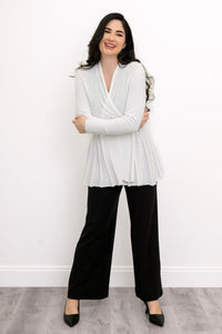 Karen Cardigan, White, Cotton
