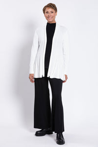 Karen Cardigan, White, Cotton