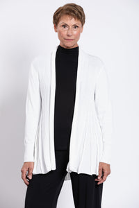 Karen Cardigan, White, Cotton