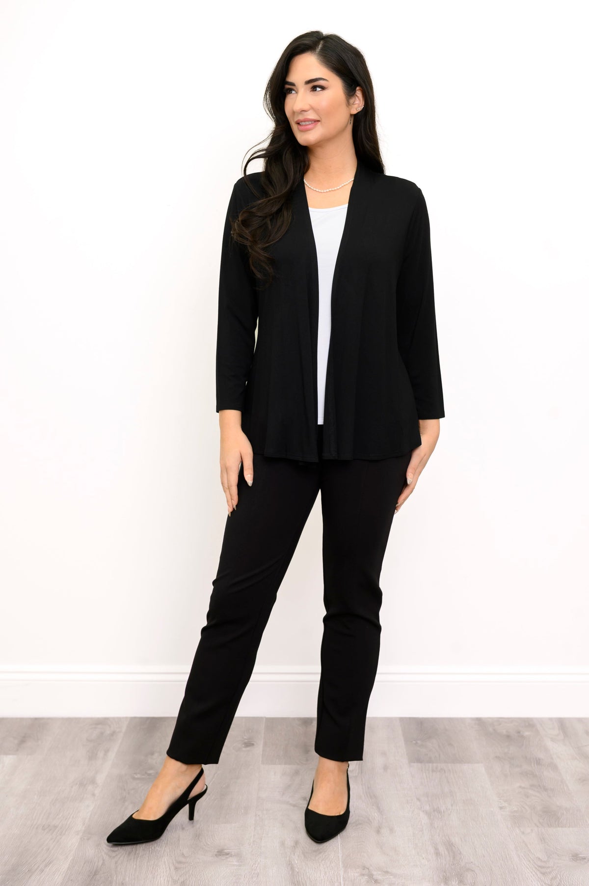 Nadia Petite Pant, Black, Modal