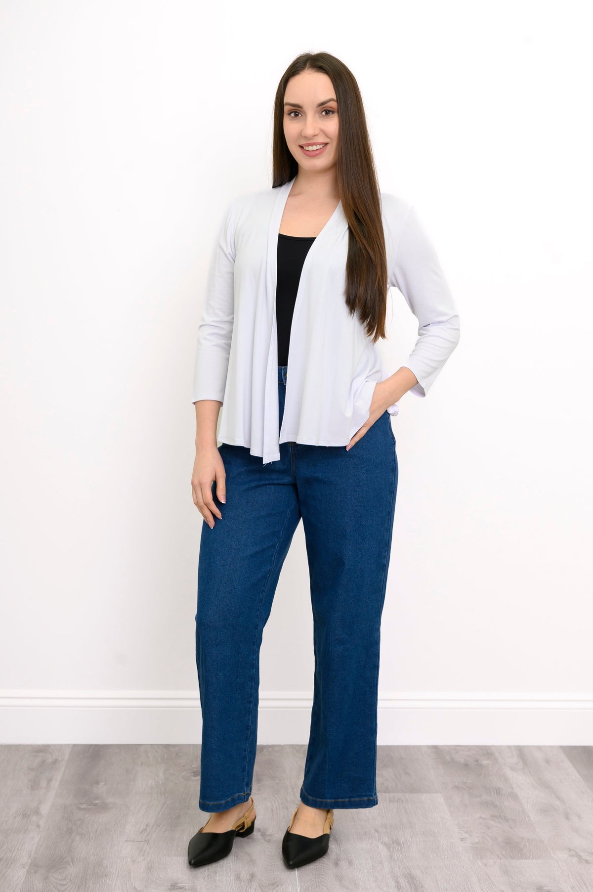 Kathy Jacket, White, Bamboo