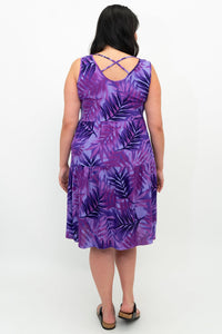 Kayana Dress, Fuchsia Palm