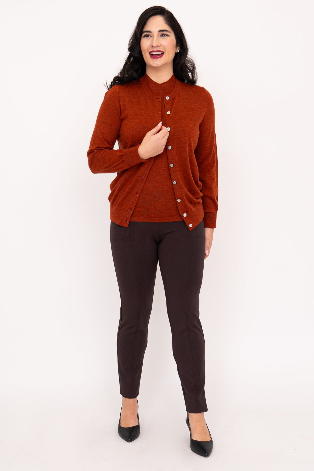 Rita Sweater, Bronze, Merino Wool