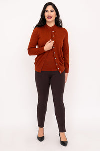Rita Sweater, Bronze, Merino Wool