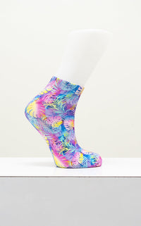Ladies Ankle Bamboo Socks, Assorted Prints