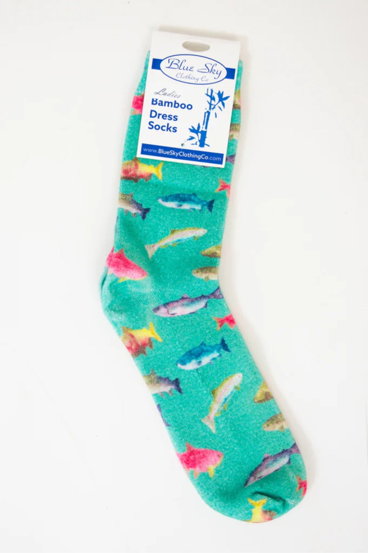 Ladies Bamboo Dress Socks, Assorted Prints
