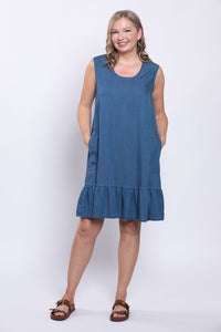 Lali Dress, Tencel Denim