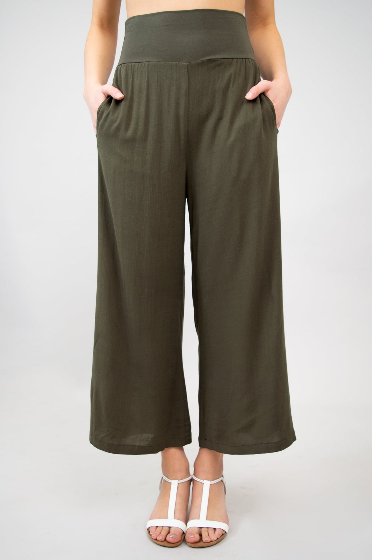 Landon Capri, Khaki, Linen Bamboo