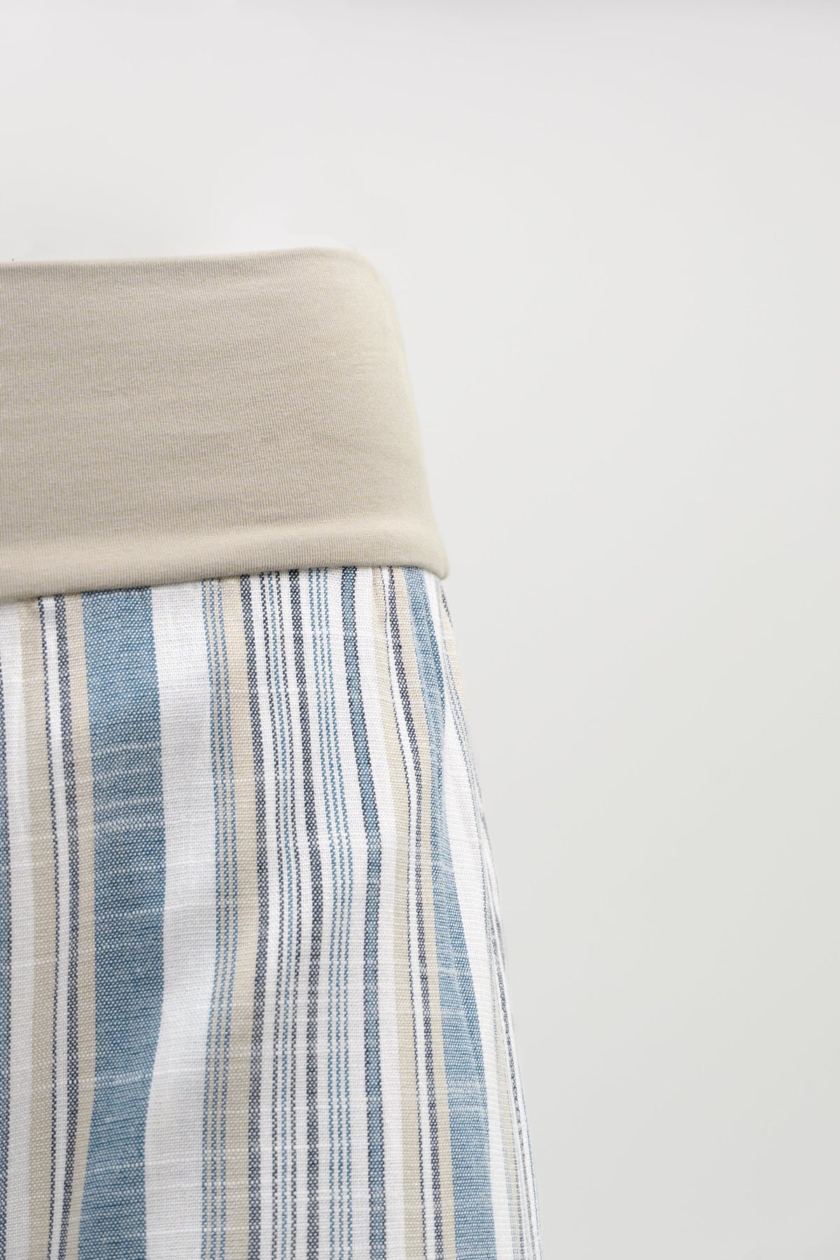 Landon Capri, Sand Stripe, Linen Bamboo