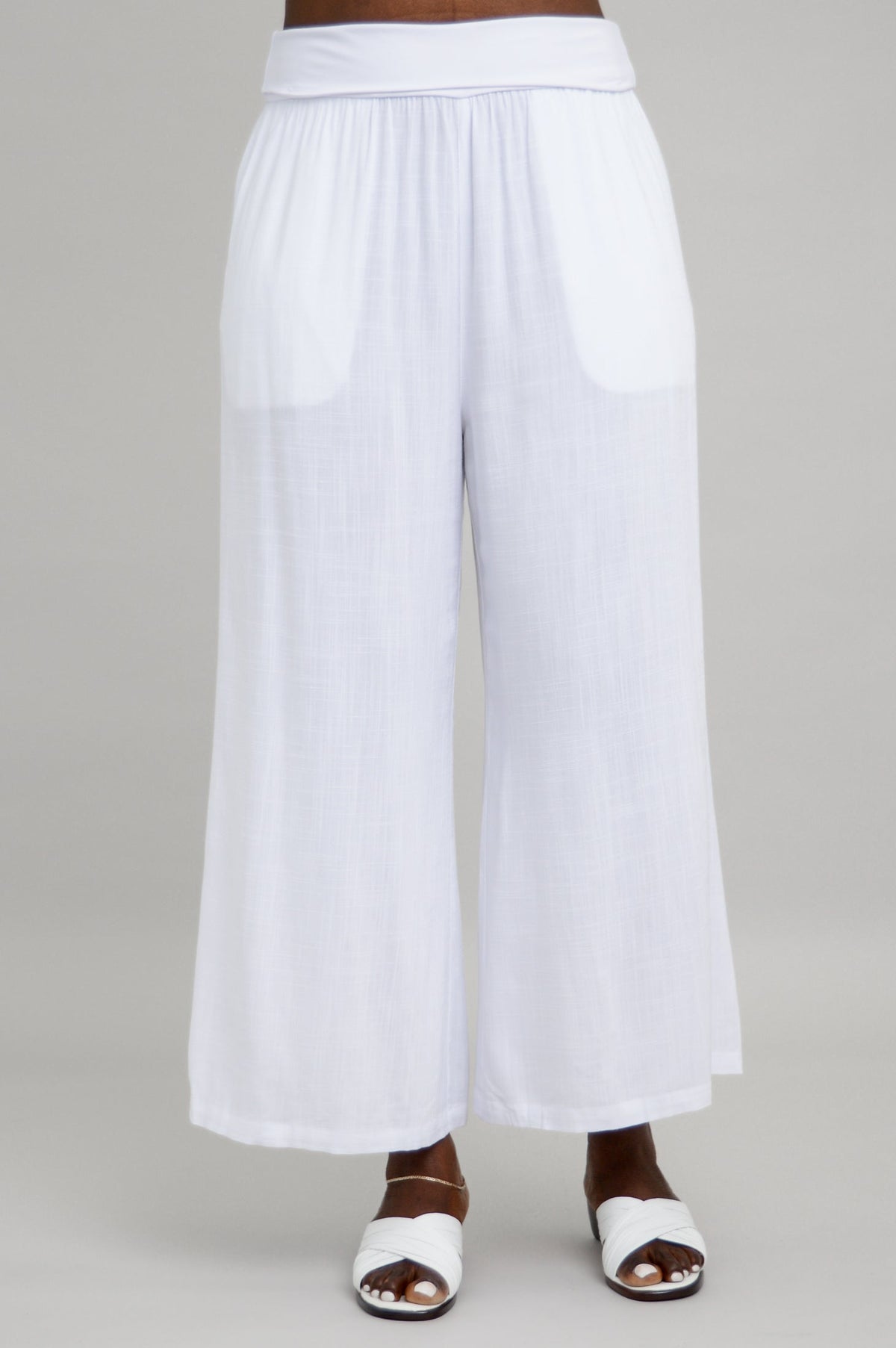 Landon Capri, White, Linen Bamboo