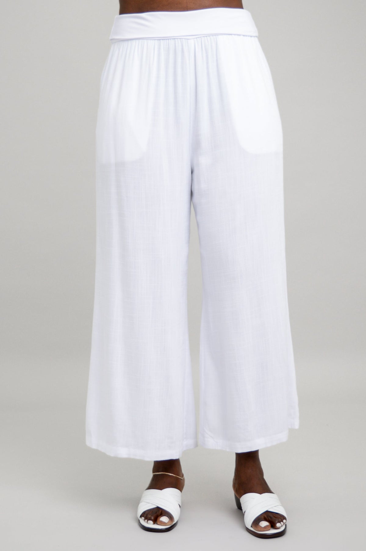 Landon Capri, White, Linen Bamboo