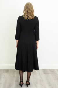 Lara Dress, Black, French Terry