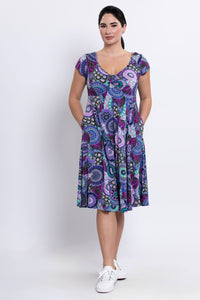 Lavon Dress, Royale Peacock, Bamboo