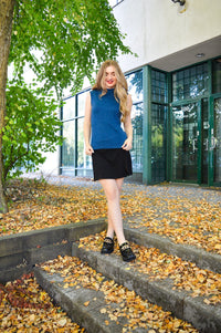 Rita Sweater, Blue, Merino Wool