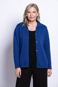 Lily Cardigan, Indigo, Cotton