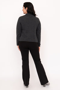 Lily Cardigan, Charcoal, Cotton