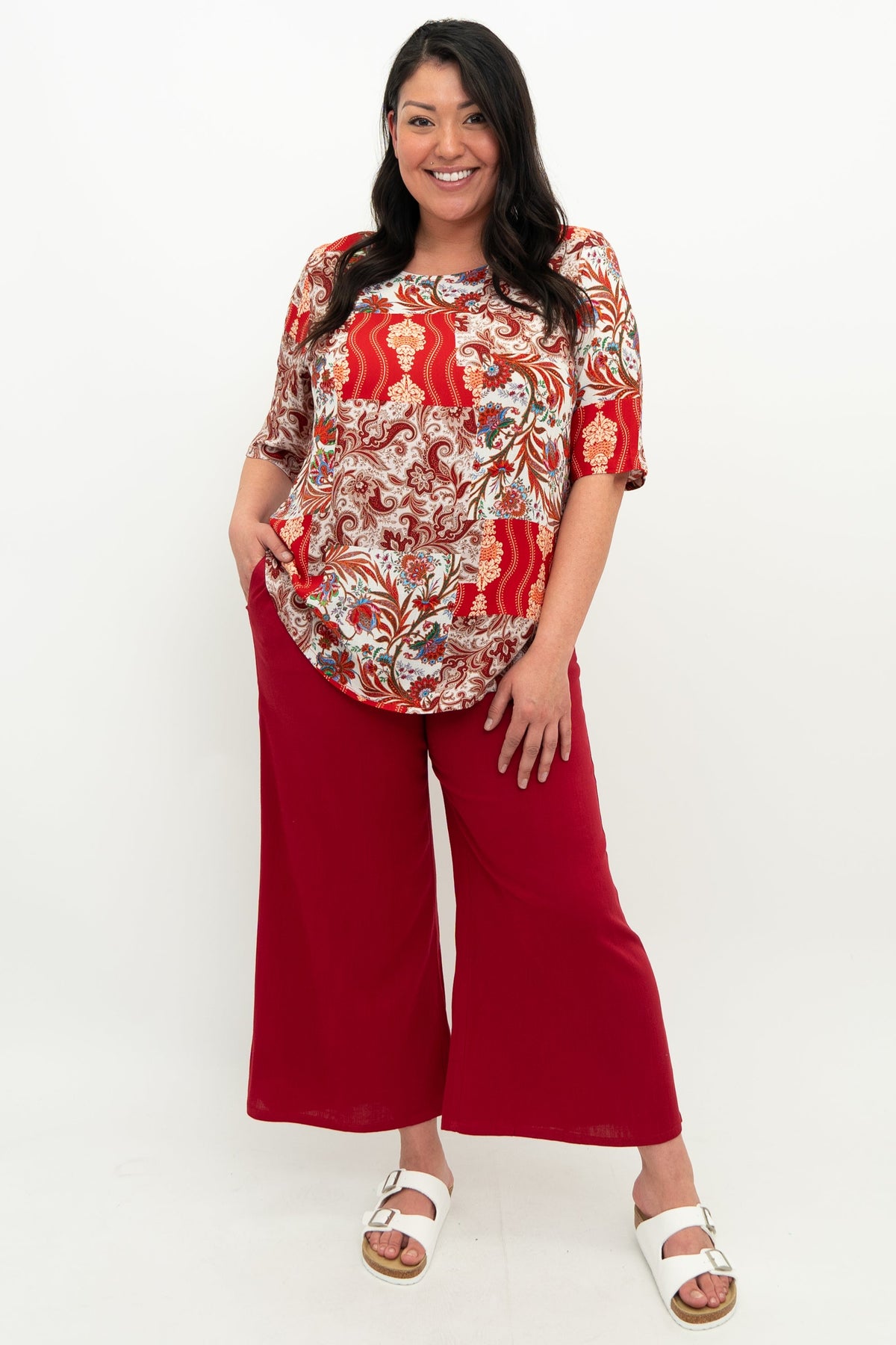 Liza Top, Charm, Linen Bamboo