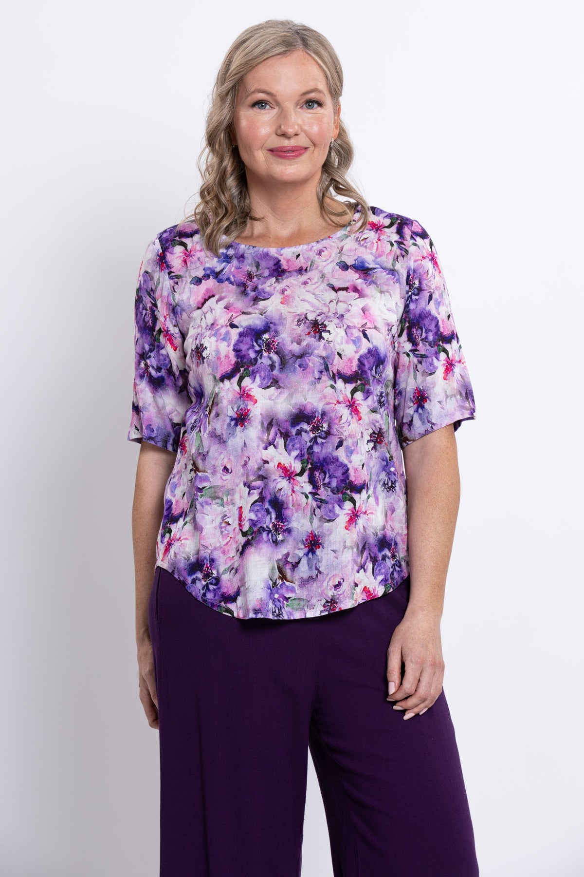 Liza Top, Royale Dynasty, Linen Bamboo