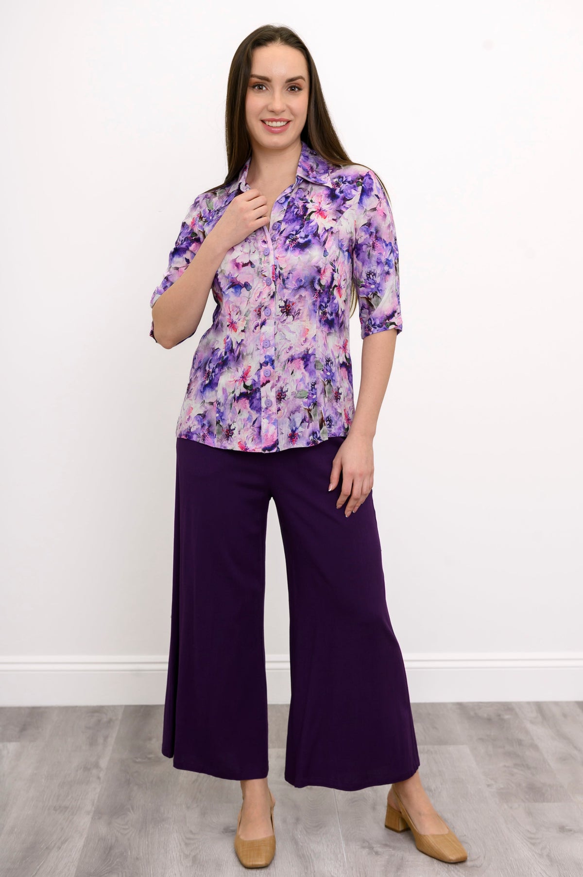 Lorine Blouse, Royale Dynasty, Linen Bamboo