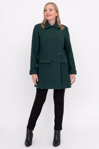 Lyon Coat, Forest, Boiled Wool